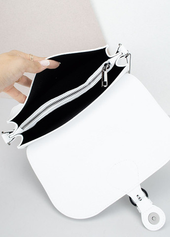 Сумка жіноча шкіряна кросбоді 03164 біла Virginia Conti (300149051)