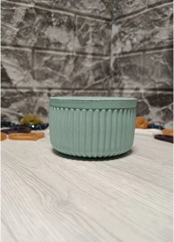 Шкатулка большая рифленная из гипса Зеленая Hand Made (382808257)