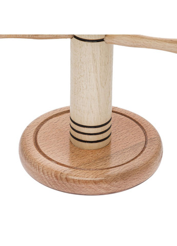 Стійка для чашок підставка сушарка для кухлів на 6 гачків дерев'яна H 31 cm Woodly (279327547)