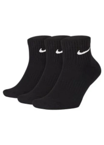 Комбинированные носки u nk everyday csh ankl 3pr 132 Nike (278601573)