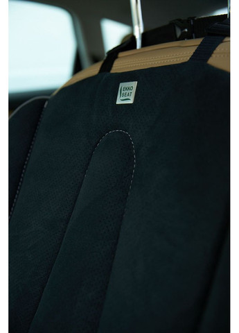 Топовий комплект з натуральної алькантари Ekkoseat 2. Чорний. AV-12AL-101 Ekko Seat (353719026)