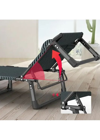 Раскладная кровать (раскладушка) с матрасом и подушкой Striped (LB-FB-A1-STR) LEOBRO (371899383)