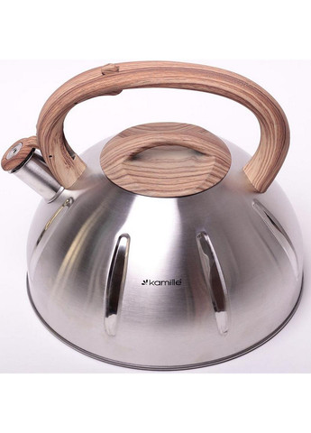 Чайник whistling kettle із нержавіючої сталі зі свистком Kamille (282589085)