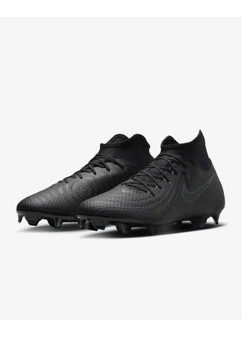 Черные бутсы phantom luna ii academy fg/mg черный Nike