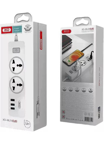 Удлинитель - фильтр сетевой WL04 3 порта USB + 2 розетки 10A XO (305663647)
