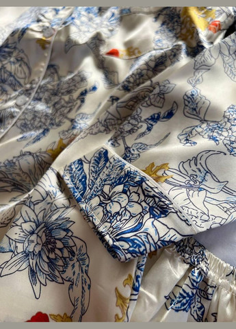 Комбинированная всесезон женская пижама 2477 (молочная) No Brand