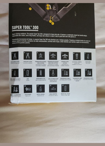 Мультитул Super Tool 300 Black Leatherman (292324186)