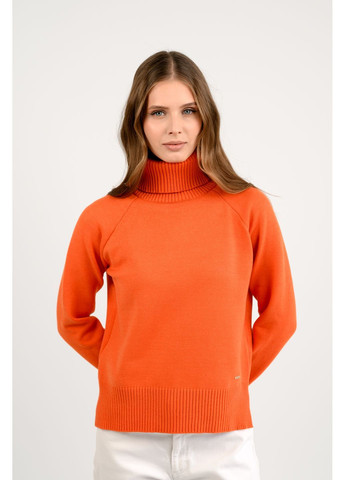 Помаранчевий зимовий светр elegant Teplo 0972