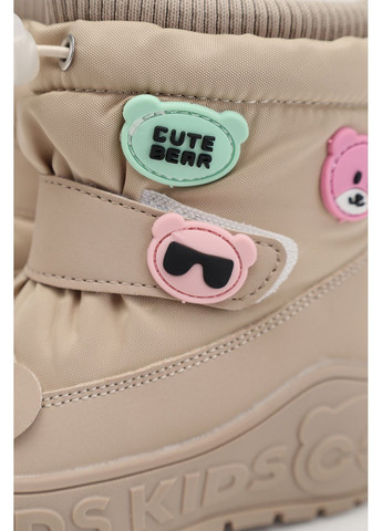 Дутики для дівчинки колір бежевий CB-00279540 Yuki (366082009)