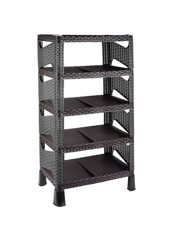 Етажерка для взуття 0733 Роттанг Гелаксі Black (0733 Роттанг Гелаксі BLACK) Violet House (323166366)