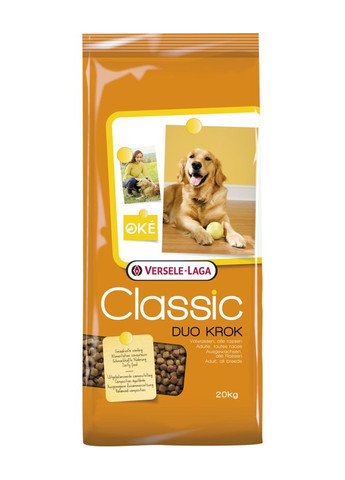 Сухой корм Classic Dog Duo Krok для собак всех пород 20 кг (5410340380130) Versele-Laga (279562738)