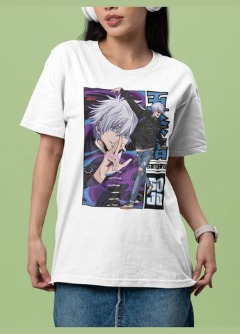 Футболка женская Аниме "Магическая битва" белая Mishe - (307795626)