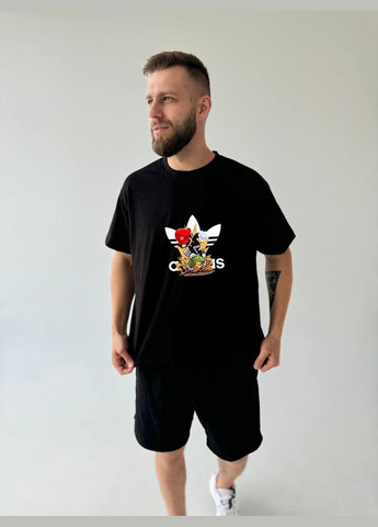 Футболка оверсайз (унисекс) черная No Brand (367982305)