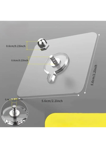 Універсальний тримач (4шт.) для картин,рамок,годинника без свердління стін на липучці 6мм No Brand (315137046)