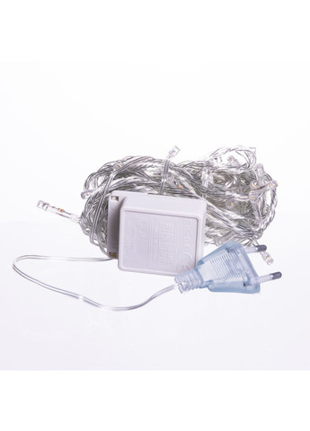 Новорічна гірлянда світлодіодна 10 м 120 LED чорний провід жовтий для прикраси інтер'єру нитка для дому Garlando (370432228)