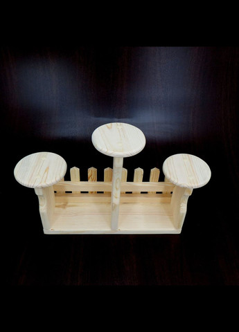 Підставка для квітів з дерева Тенеріфе бланже (ЦВП-002001) No Brand (328227901)