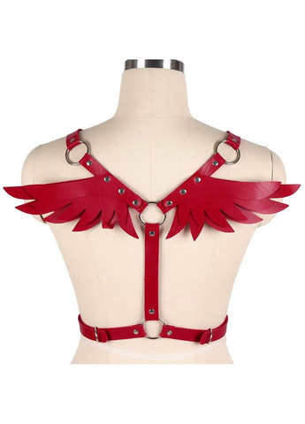 Красная портупея из эко-кожи для БДСМ с крыльями ангела We Love (323222566)