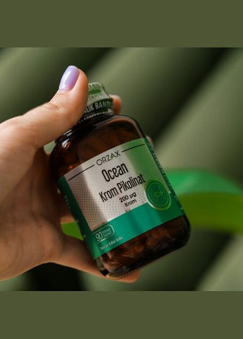 Витамины и минералы Ocean Chromium Picolinate 200 mcg, 90 капсул Orzax (322294937)