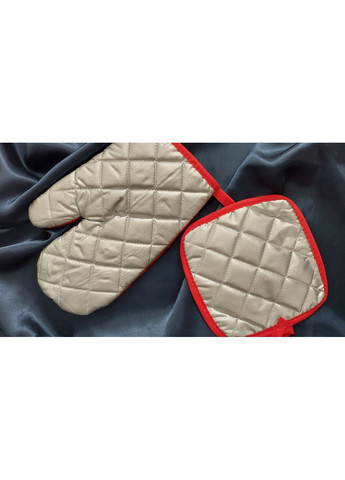 Новогодний подарочный набор кухонная перчатка и прихватка подарка (арт. 1708) No Brand (369962978)