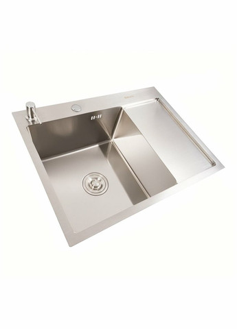 Кухонная мойка CM 65*50 L нержавейка Handmade (круглый сифон 3.0/0.8) Valeso (336934508)