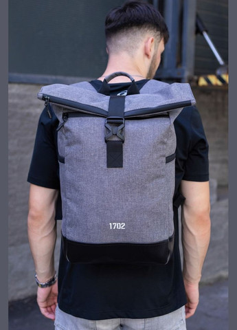 Сірий рюкзак роллтоп reflective gray Without (327795739)