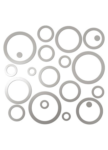 Интерьерные большие наклейки на стену акриловые декоративные Кольца 21 шт. Ваша Світлість (366334469)