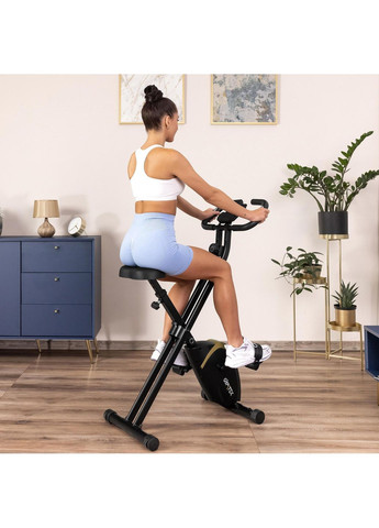 Велотренажер FX800 магнитный складной с эспандерами золотой Gymtek (361951442)