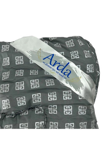 Ковдра напівторна закрита Квадрат 20386 150х210 см сіра Arda (335584876)