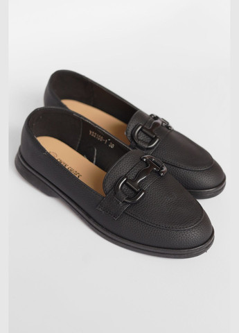 Туфлі-лофери жіночі чорного кольору Let's Shop (292548824)