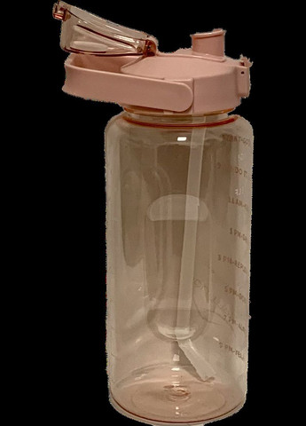 Пляшка з матовим покриттям для води з носиком і ручкою градієнт зелена 2200 мл No Brand (315632877)