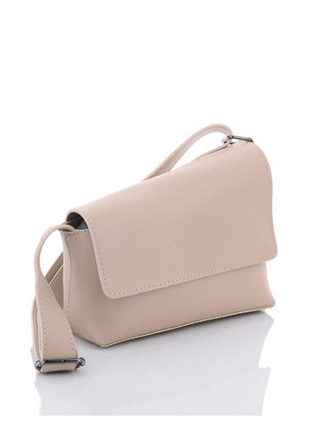 Ассиметричная женская сумка кросс-боди из экокожи «Трина» бежевого цвета WeLassie (298568301)