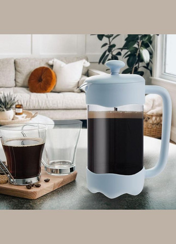 Френч-пресс для чая и кофе 600 мл (MR-1669-600) Голубой Maestro (334008910)