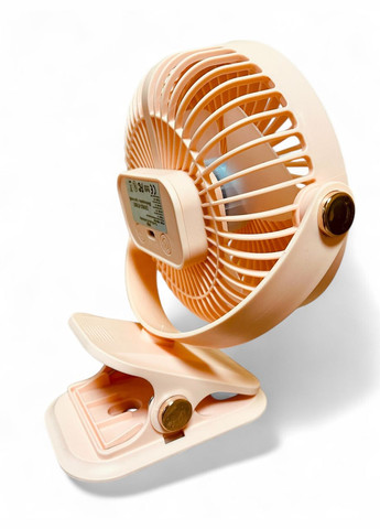 Вентилятор F2-150 аккумуляторный с LED подсветкой и прищепкой - Pink Primo (333720031)