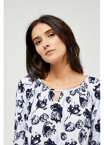 Голубая блузка женская Moodo