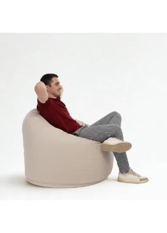 Крісло-мішок Хоумі Oxford L (95x95 см) Бузковий MrBean Хоумі L (403254154)