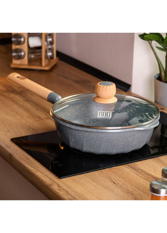 Алюмінієвий сотейник 4,3 л мармуровий з антипригарним покриттям Ø 28 см MGC (360455218)