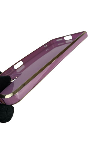 Чохол для Redmi Note 12 Pro 4G з кільцем-підставкою із золотою окантовкою на сяомі редмі нот 12 про чорничний gs1 Xiaomi (366231538)