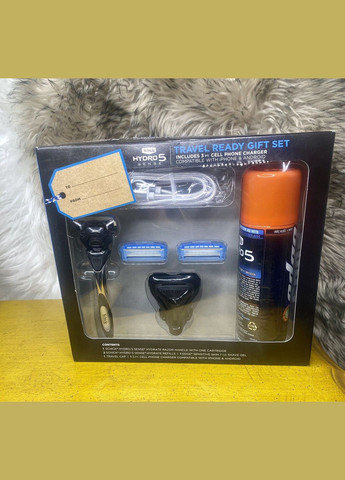 Подарунковий набір для гоління Hydro 5 Sense Hydrate з кабелем для заряджання телефону Schick (278773469)