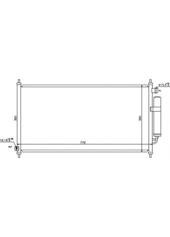 Конденсер кондиционера Nissens (366732965)