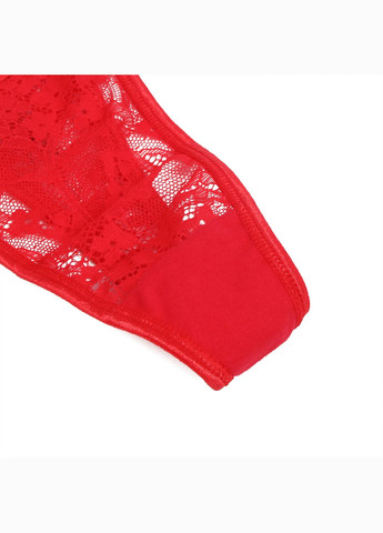 Мереживні трусики з декоративною фурнітурою Love червоні, Star Night (361670744)