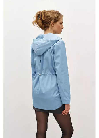 Блакитна вітровка жіноча блакитна легка з капюшоном mkrm4241-1 Rica Mare