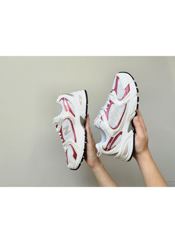 Кросівки жіночі New Balance 530 White Red | Нью Беланс 530 білі No Brand білі демісезони (362894457)