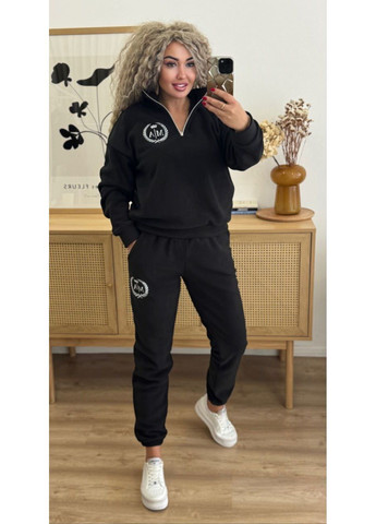 Костюм 181 Полар Флис теплый, брюки и кофта с логотипом Україна (369573659)