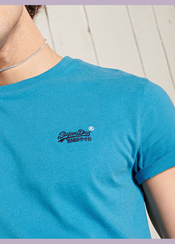 Голубая футболка Superdry