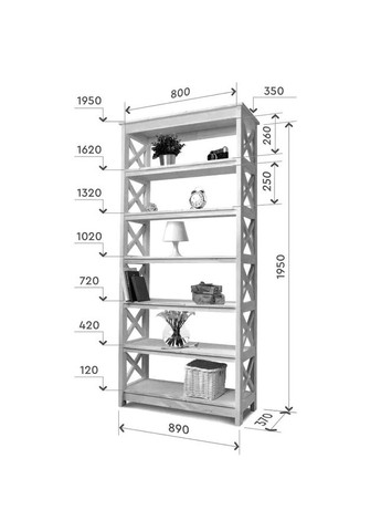 Этажерка для ванной из дерева Тринос зефир (ВЖТ-021120) No Brand (328210632)