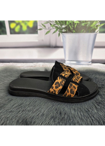 Черные шлепанцы женские SALI