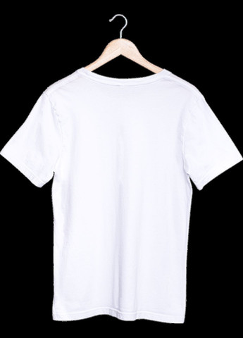 Біла всесезон футболка жіноча із патріотичним принтом "моє серце б'ється в ритмі зсу" з коротким рукавом Vakko