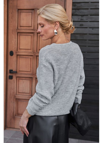 Светло-серый джемпер 2910 фламинго Triko Bakh