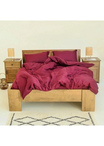 Постільна білизна полуторна Сатин Stripe 75-1-5 210х143 см фуксія Tiare (336328251)