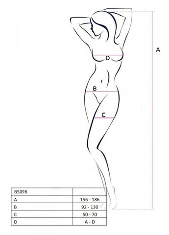 Бодистокинг BS098 white Passion (303884803)